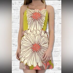 Judith March Boho Apron Mod Floral Dress Small